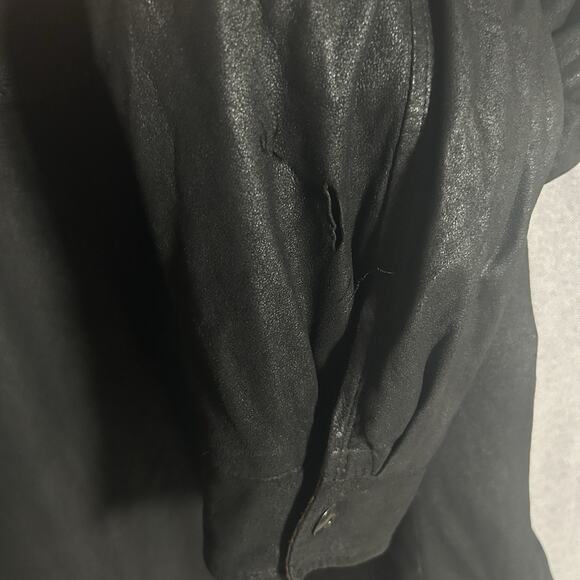 Vintage 90s Remy Lambskin Leather Bomber Jacket Men’s 38 Zip USA Made - 2 Flaws - Picture 11 of 12